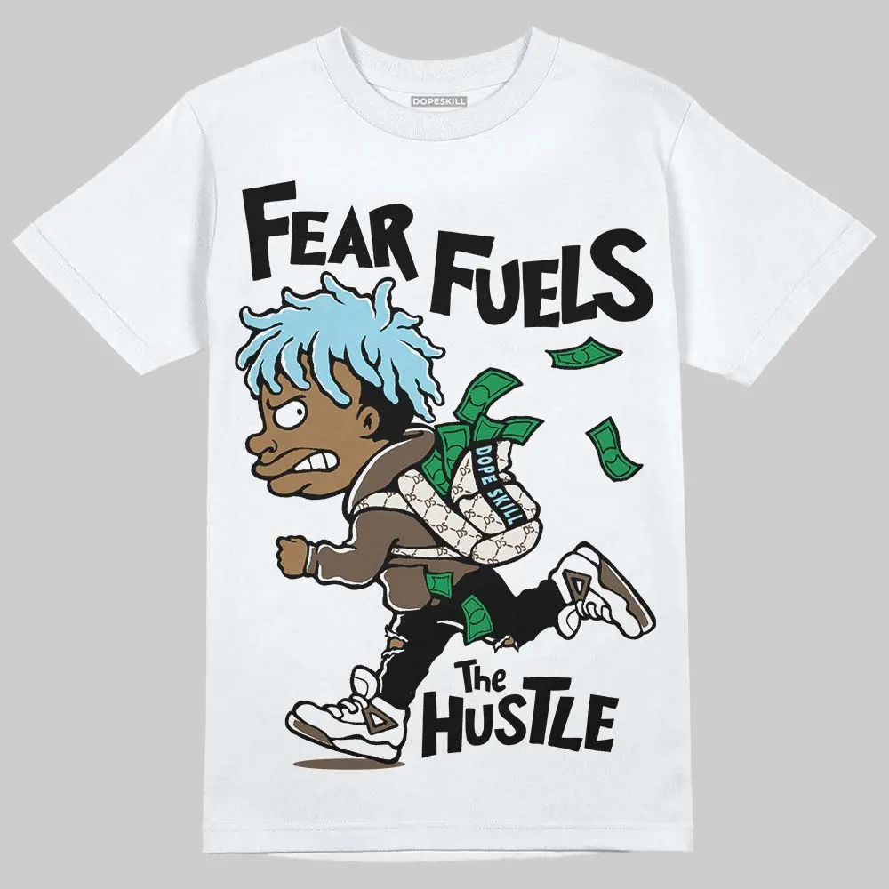Kayano 12.1 Cream/Stillwater DopeSkill T-Shirt Fear Fuels The Hustle Graphic sold by DopeSkill