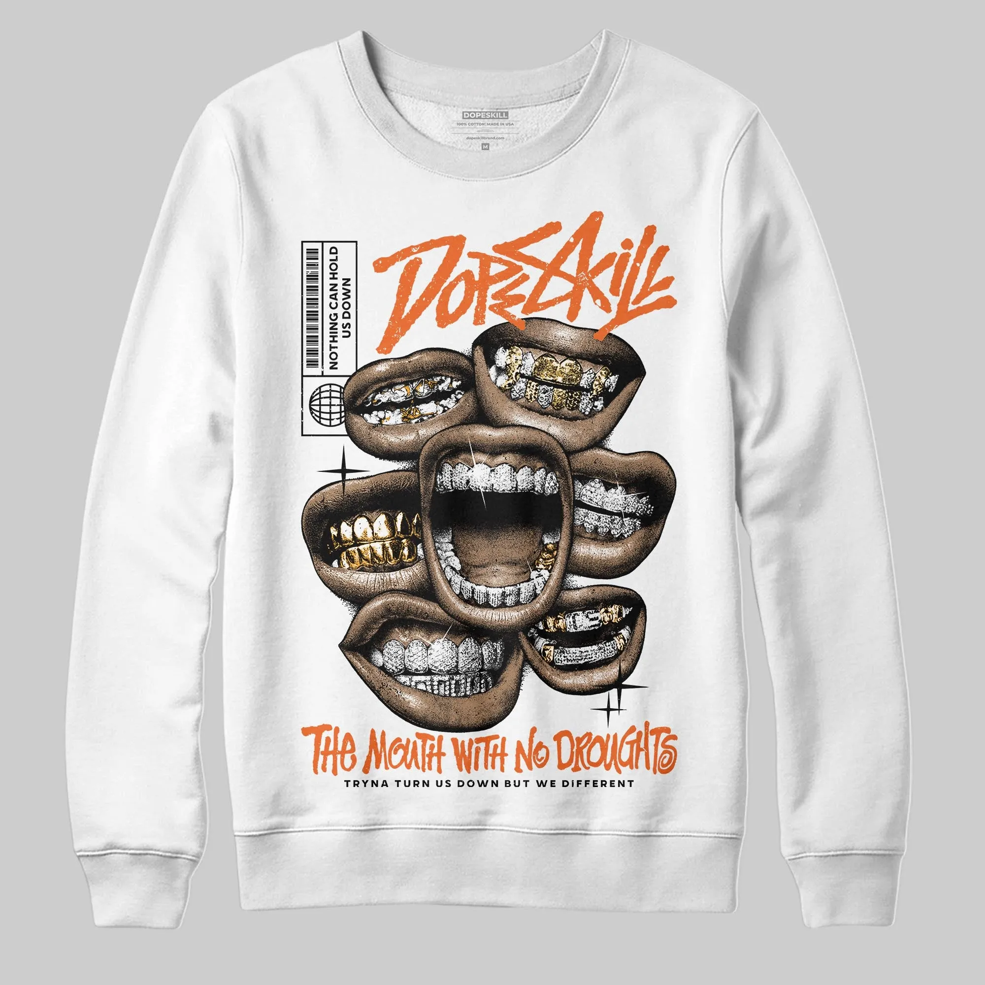 Shattered Backboard 1s DopeSkill Sweatshirt The Mouth With No Droughts Graphic sold by DopeSkill product image thumbnail 2