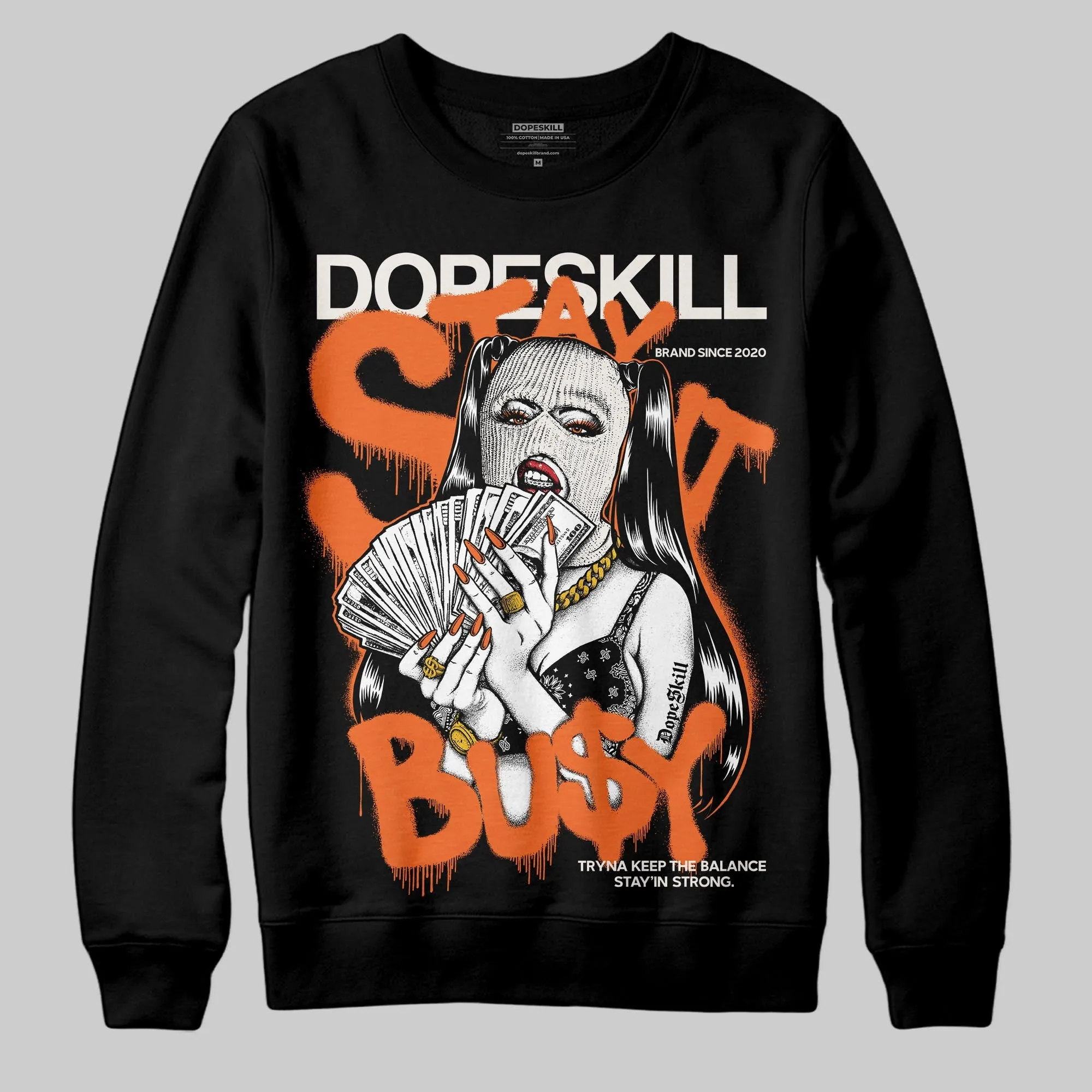 Shattered Backboard 1s DopeSkill Sweatshirt Stay It Busy Graphic sold by DopeSkill