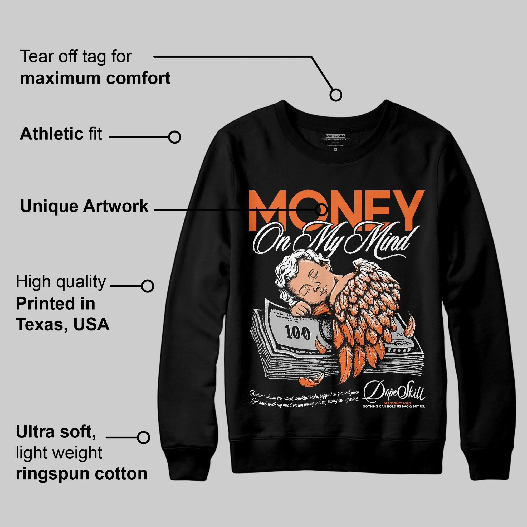 Shattered Backboard 1s DopeSkill Sweatshirt MOMM Graphic sold by DopeSkill product image thumbnail 3