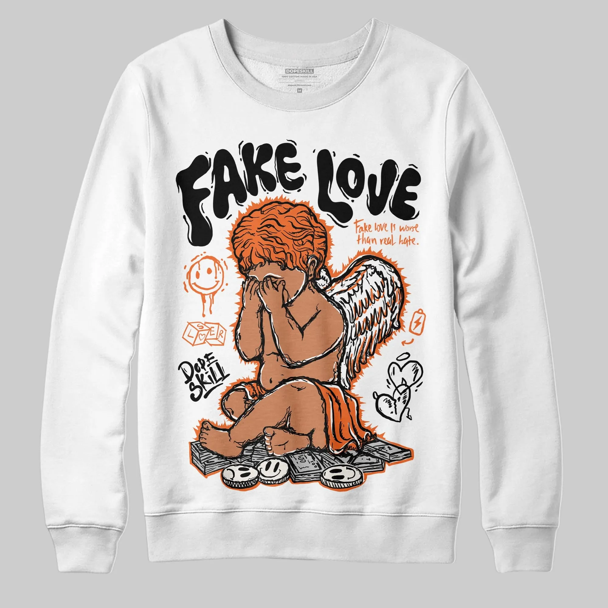 Shattered Backboard 1s DopeSkill Sweatshirt False Love Graphic sold by DopeSkill product image thumbnail 2