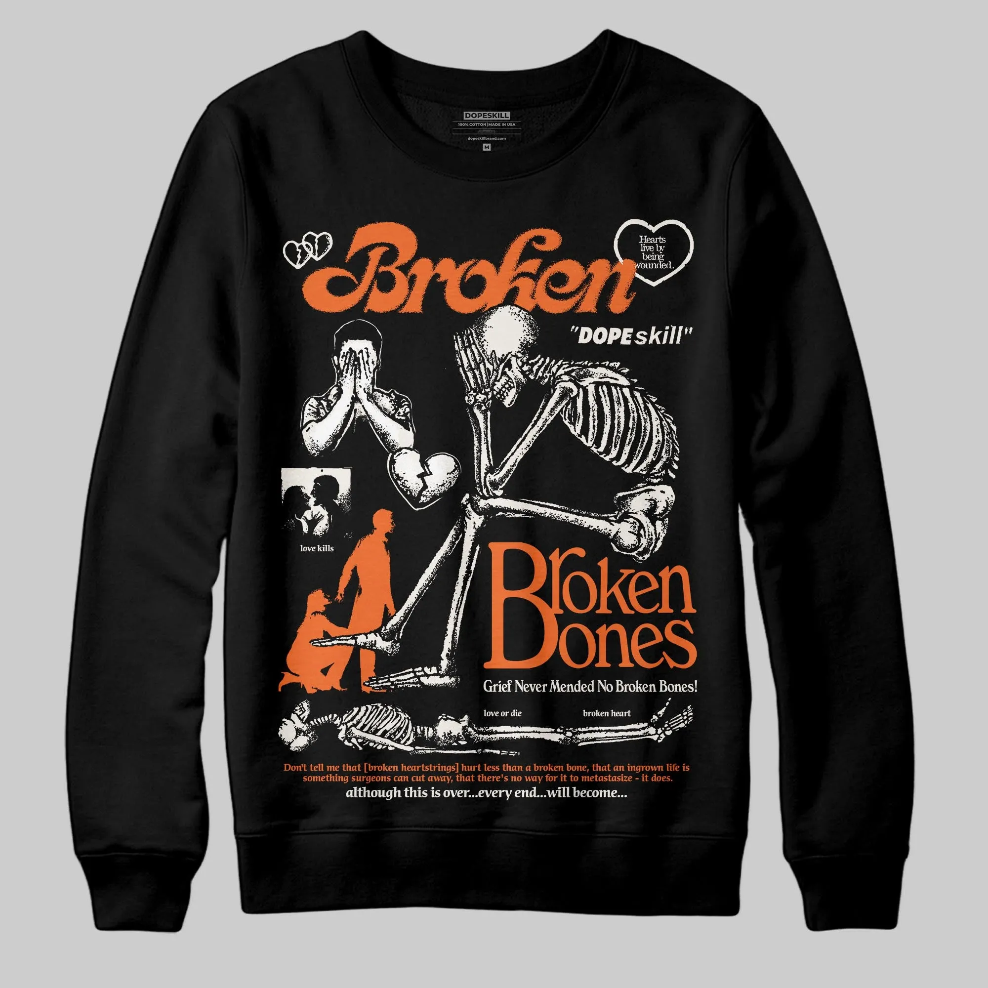 Shattered Backboard 1s DopeSkill Sweatshirt Broken Bones Graphic sold by DopeSkill