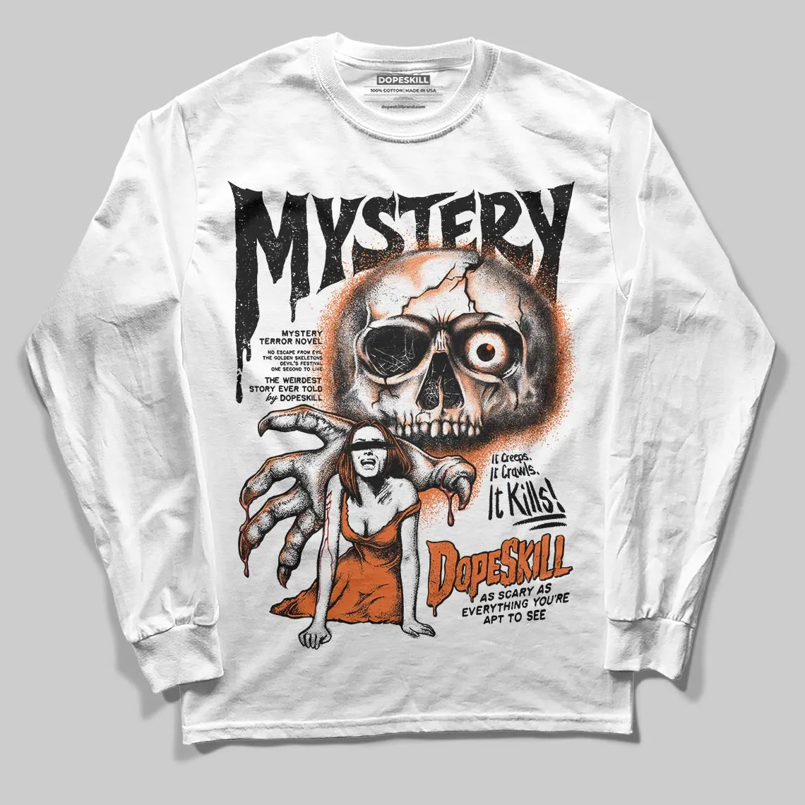 Shattered Backboard 1s DopeSkill Long Sleeve T-Shirt Mystery Ghostly Grasp Graphic sold by DopeSkill product image thumbnail 2
