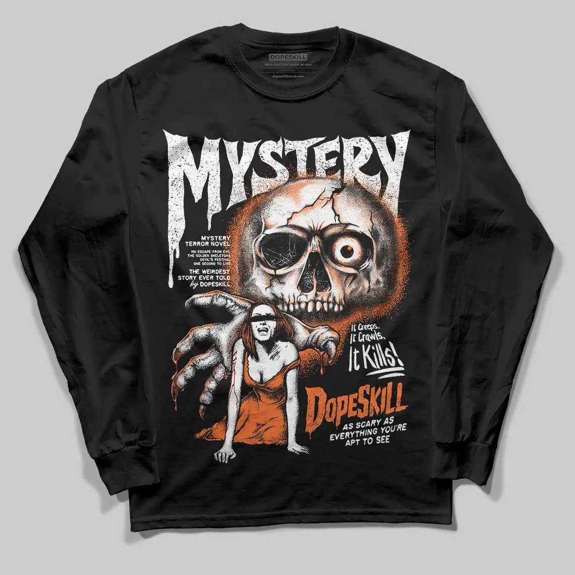 Shattered Backboard 1s DopeSkill Long Sleeve T-Shirt Mystery Ghostly Grasp Graphic sold by DopeSkill