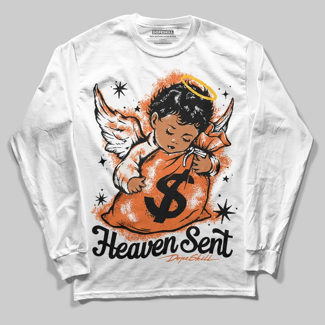 Shattered Backboard 1s DopeSkill Long Sleeve T-Shirt Heaven Sent Graphic sold by DopeSkill product image thumbnail 2