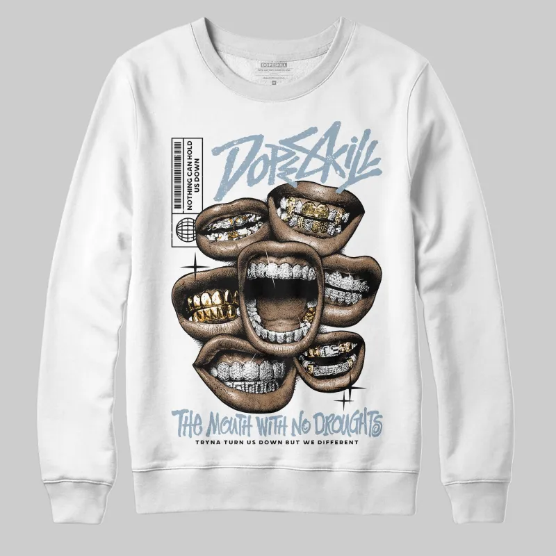 Blue Suede 40s DopeSkill Sweatshirt The Mouth With No Droughts Graphic sold by DopeSkill