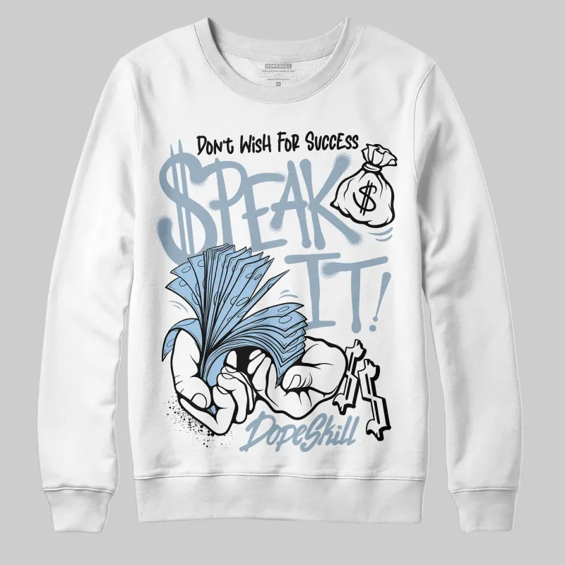 Blue Suede 40s DopeSkill Sweatshirt Speak It Graphic sold by DopeSkill