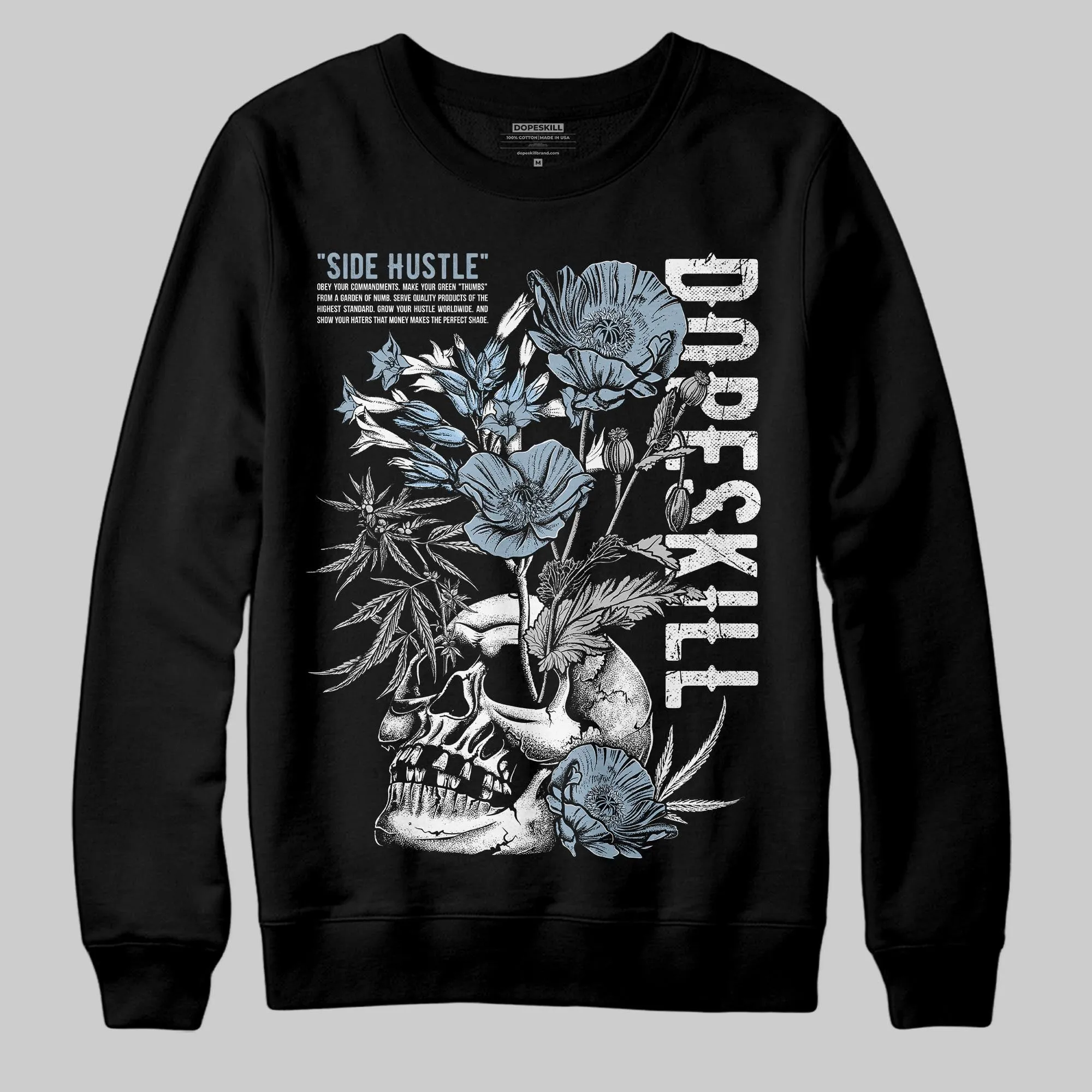 Blue Suede 40s DopeSkill Sweatshirt Side Hustle Graphic sold by DopeSkill product image thumbnail 2