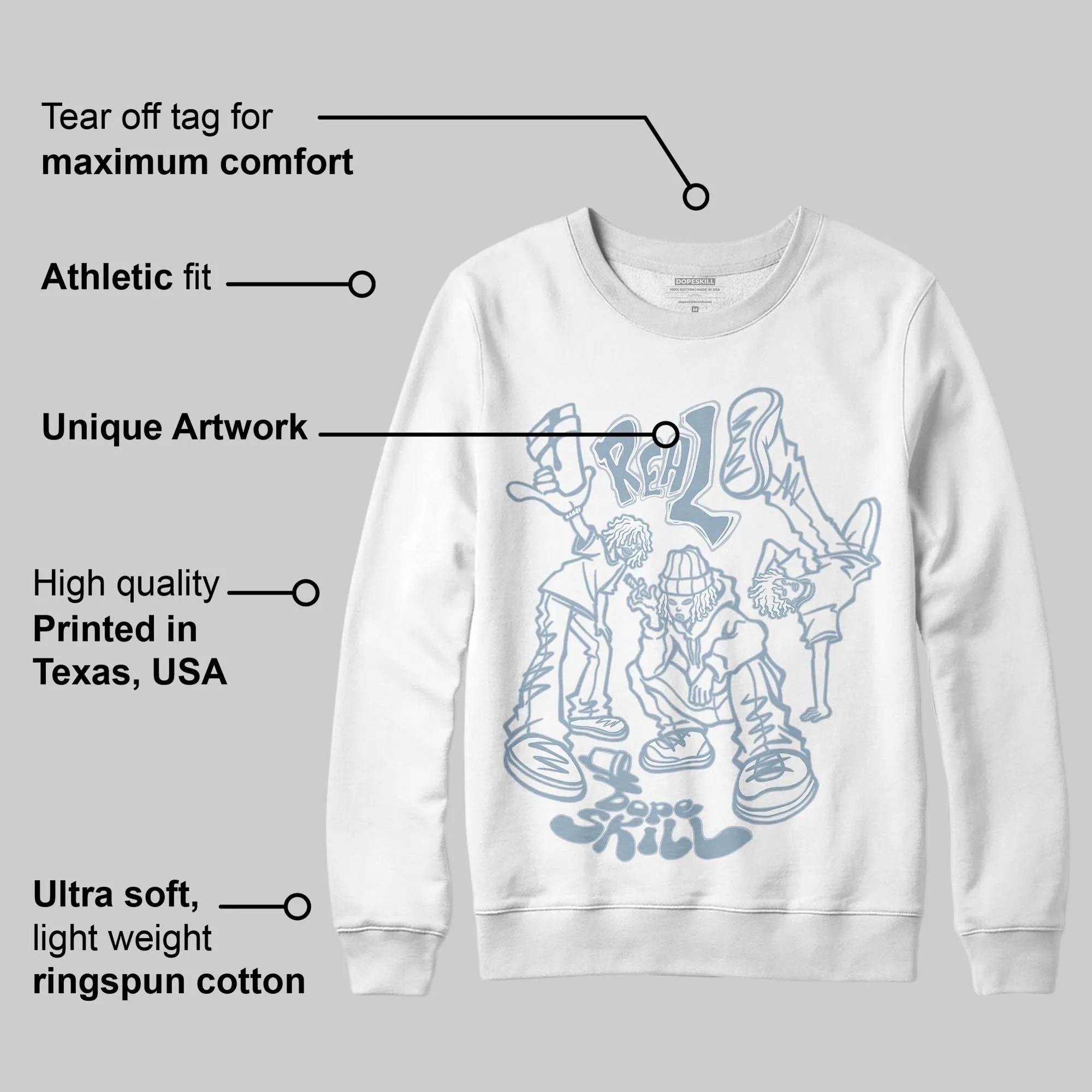 Blue Suede 40s DopeSkill Sweatshirt Real Y2K Players Graphic sold by DopeSkill product image thumbnail 3