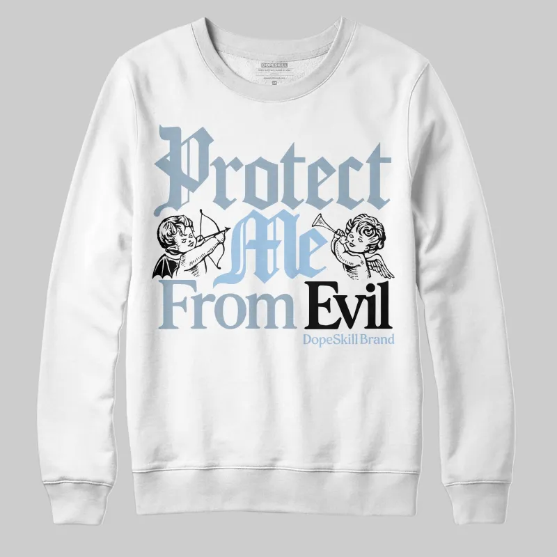 Blue Suede 40s DopeSkill Sweatshirt Protect Me From Evil Graphic sold by DopeSkill