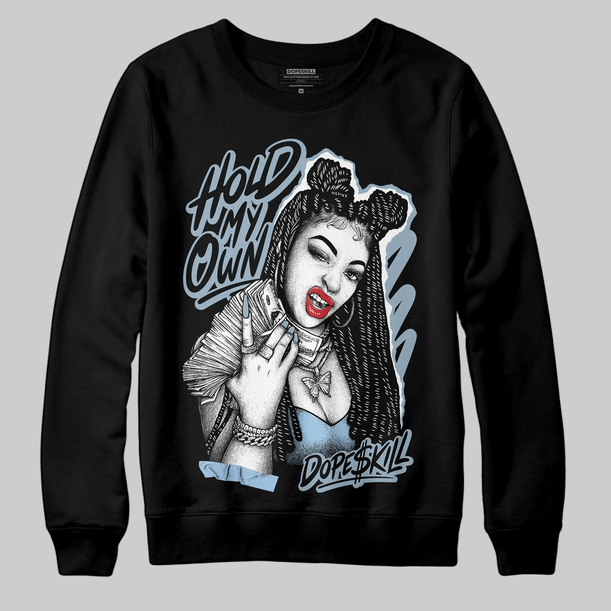 Blue Suede 40s DopeSkill Sweatshirt New H.M.O Graphic sold by DopeSkill product image thumbnail 2