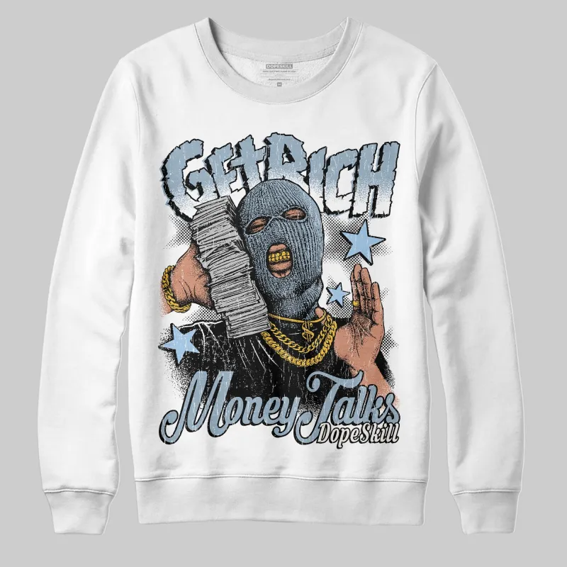 Blue Suede 40s DopeSkill Sweatshirt Get Rich Graphic sold by DopeSkill