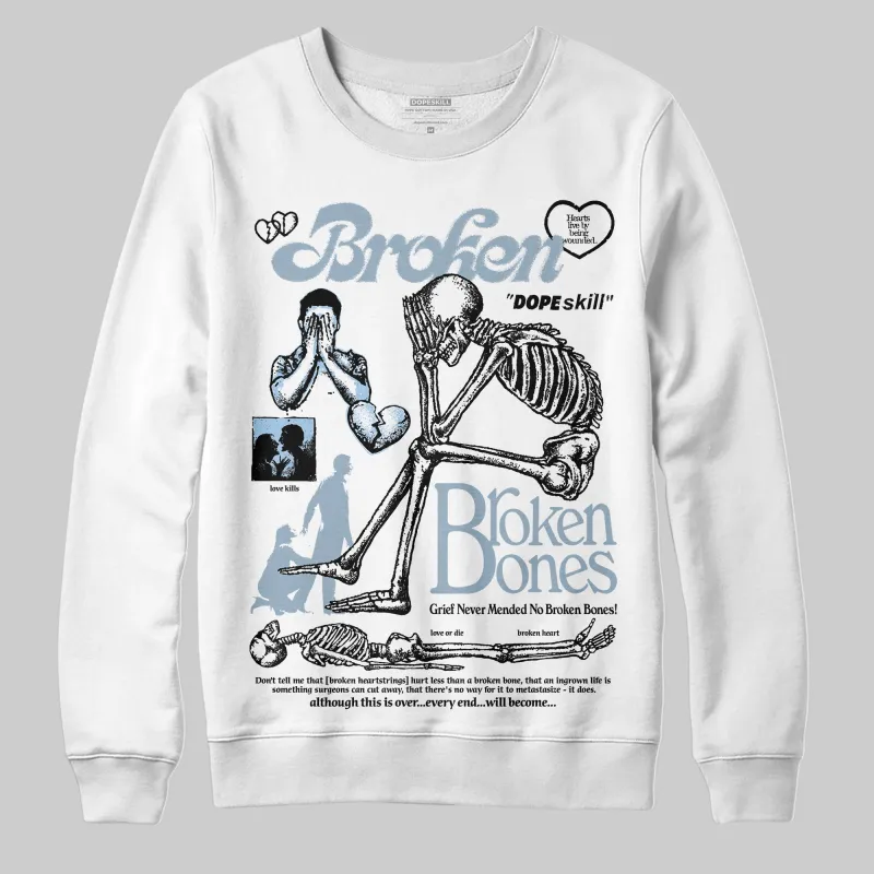 Blue Suede 40s DopeSkill Sweatshirt Broken Bones Graphic sold by DopeSkill