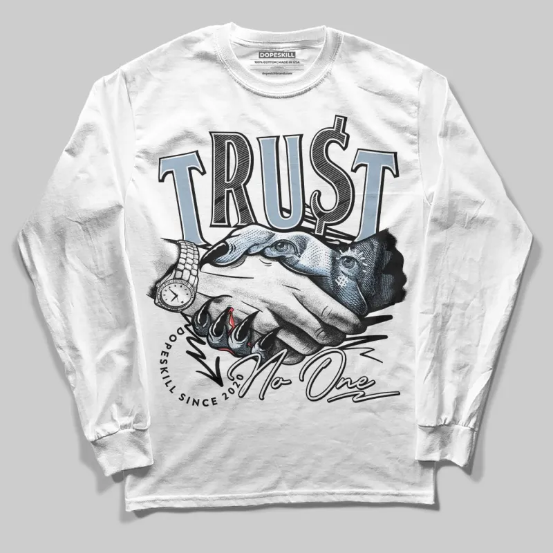Blue Suede 40s DopeSkill Long Sleeve T-Shirt Trust No One Graphic sold by DopeSkill