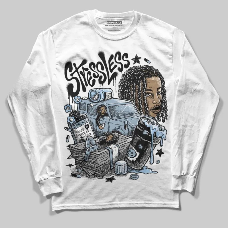 Blue Suede 40s DopeSkill Long Sleeve T-Shirt Stressless Graphic sold by DopeSkill