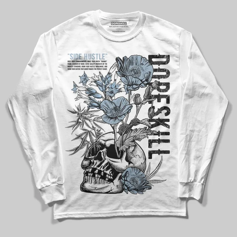 Blue Suede 40s DopeSkill Long Sleeve T-Shirt Side Hustle Graphic sold by DopeSkill