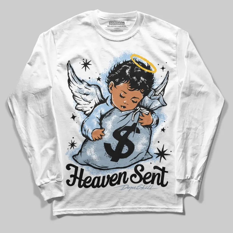Blue Suede 40s DopeSkill Long Sleeve T-Shirt Heaven Sent Graphic sold by DopeSkill