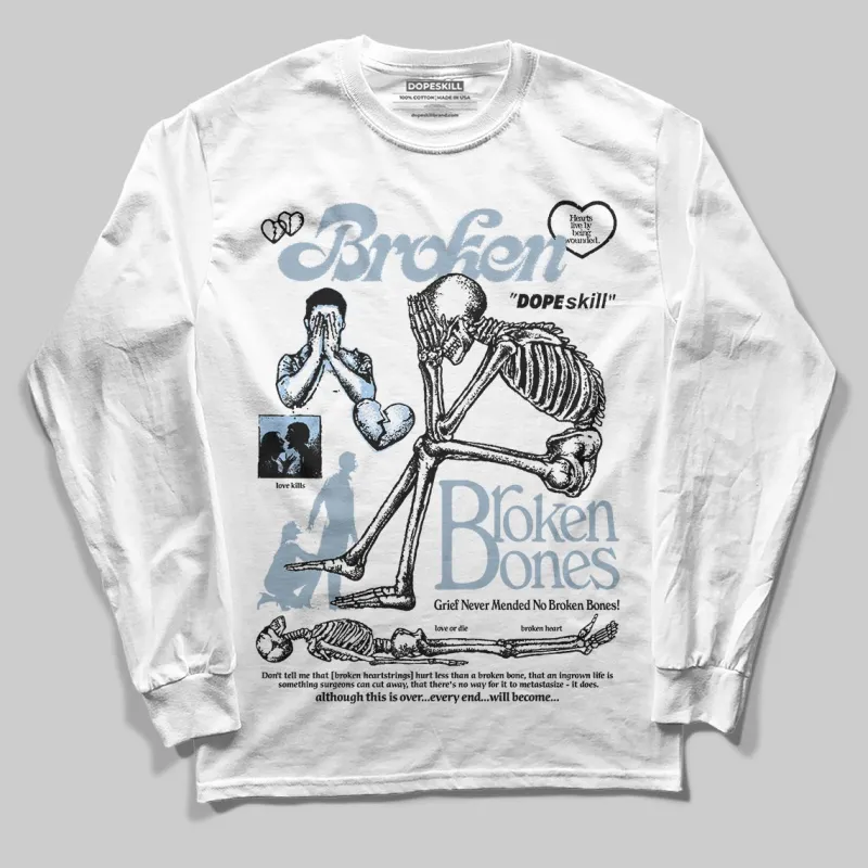 Blue Suede 40s DopeSkill Long Sleeve T-Shirt Broken Bones Graphic sold by DopeSkill