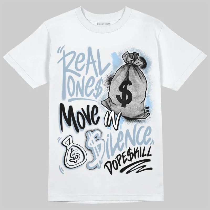 Blue Suede 40s DopeSkill T-Shirt Real Ones Move In Silence Graphic sold by DopeSkill