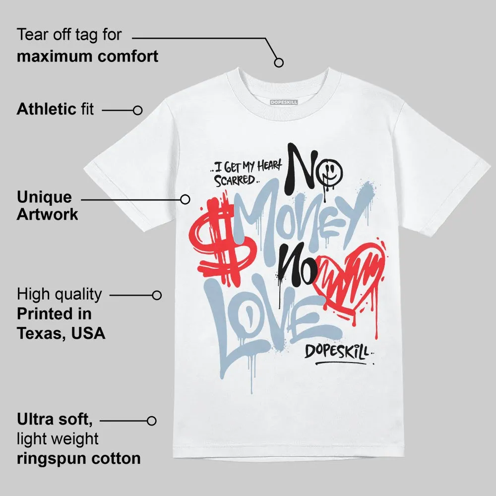 Blue Suede 40s DopeSkill T-Shirt No Money No Love Typo Graphic sold by DopeSkill product image thumbnail 3