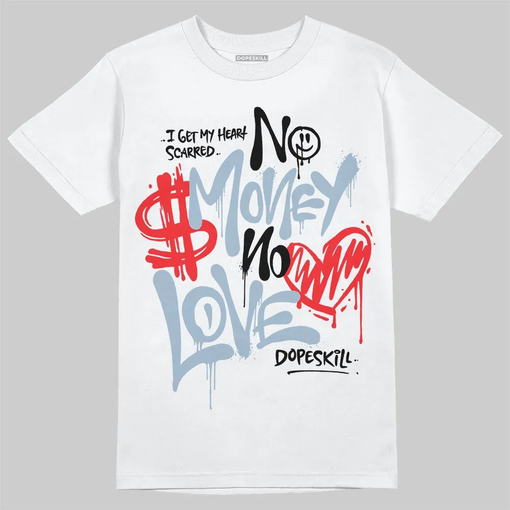 Blue Suede 40s DopeSkill T-Shirt No Money No Love Typo Graphic sold by DopeSkill