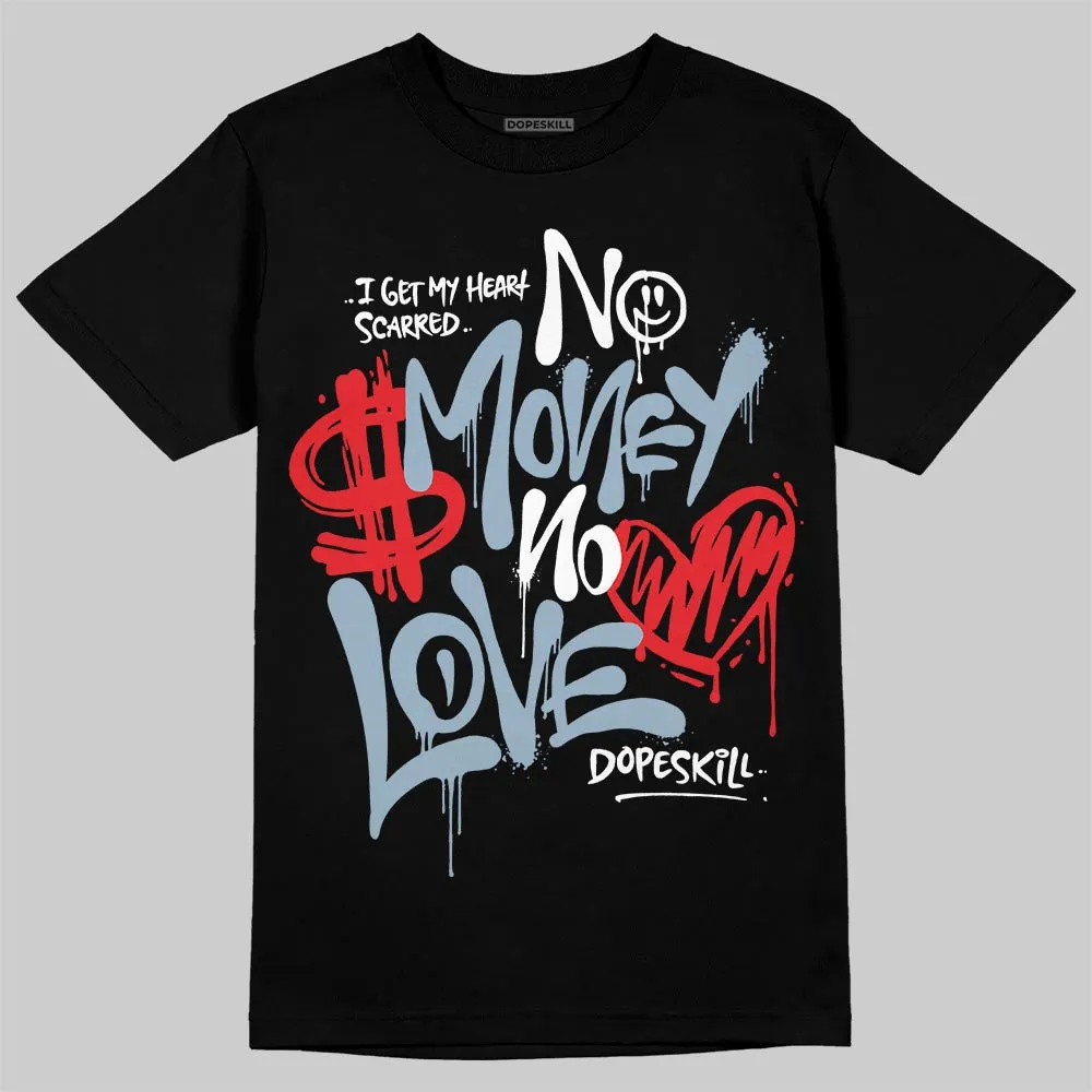 Blue Suede 40s DopeSkill T-Shirt No Money No Love Typo Graphic sold by DopeSkill product image thumbnail 2