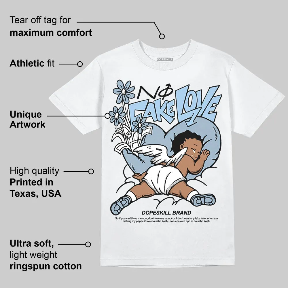 Blue Suede 40s DopeSkill T-Shirt No Fake Love Graphic sold by DopeSkill product image thumbnail 3