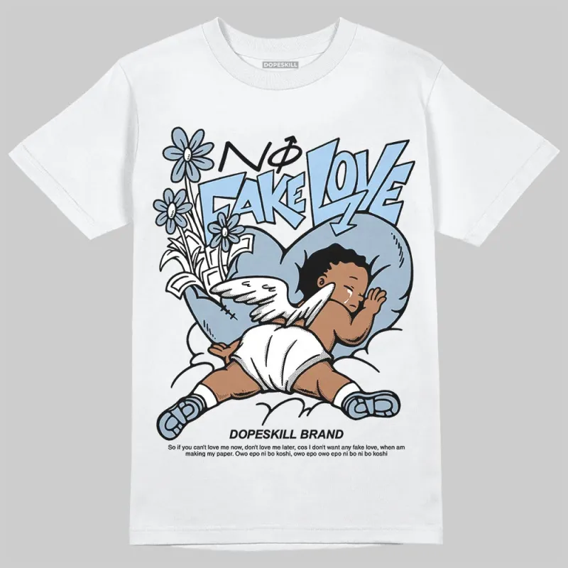 Blue Suede 40s DopeSkill T-Shirt No Fake Love Graphic sold by DopeSkill