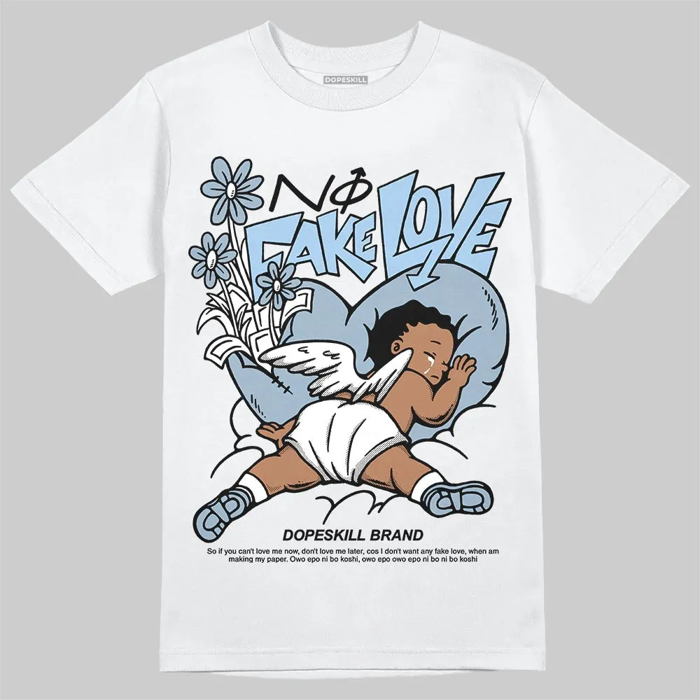 Blue Suede 40s DopeSkill T-Shirt No Fake Love Graphic sold by DopeSkill