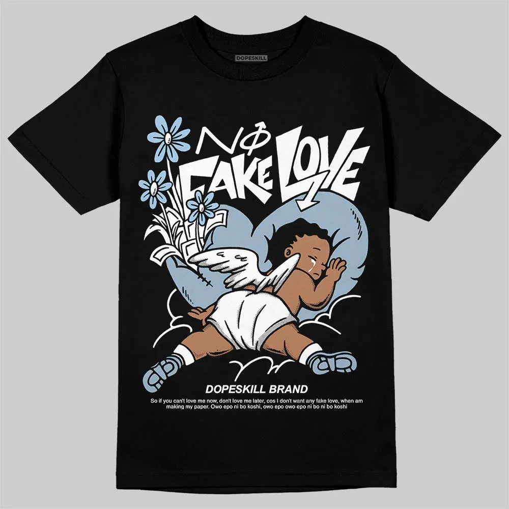Blue Suede 40s DopeSkill T-Shirt No Fake Love Graphic sold by DopeSkill product image thumbnail 2