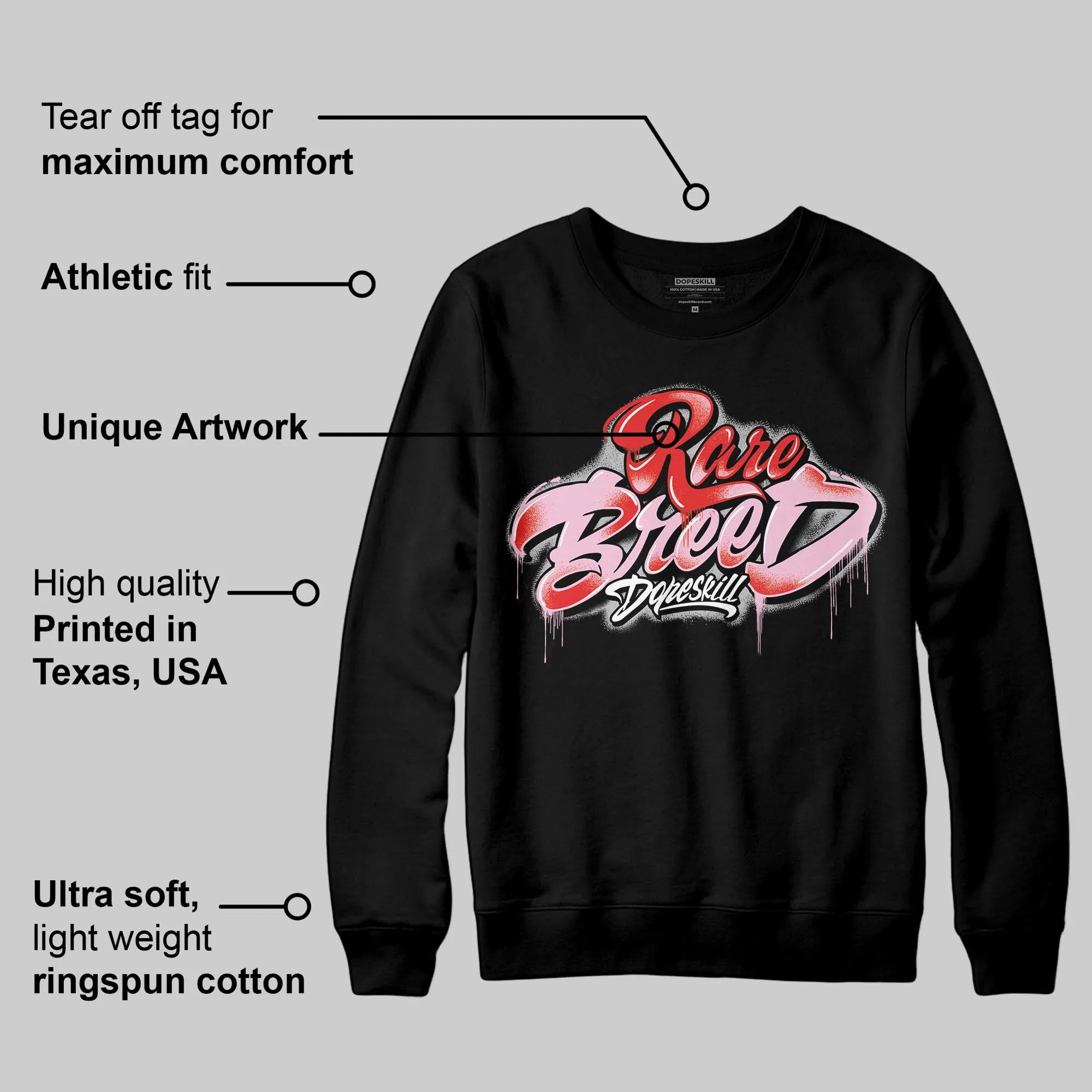 Awake NY x Arctic Pink 5s DopeSkill Sweatshirt Rare Breed Type Graphic sold by DopeSkill product image thumbnail 3