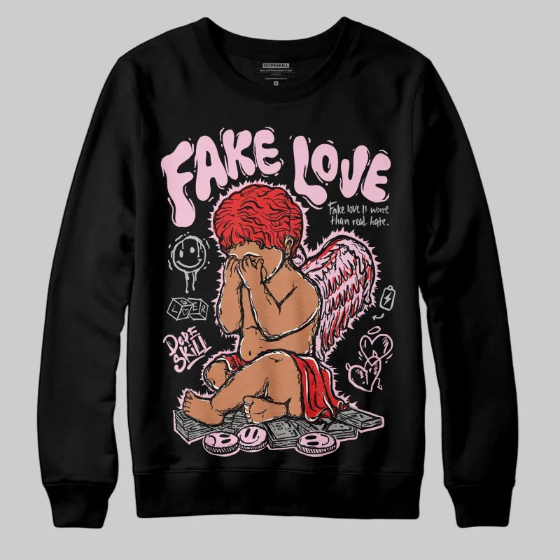Awake NY x Arctic Pink 5s DopeSkill Sweatshirt False Love Graphic sold by DopeSkill