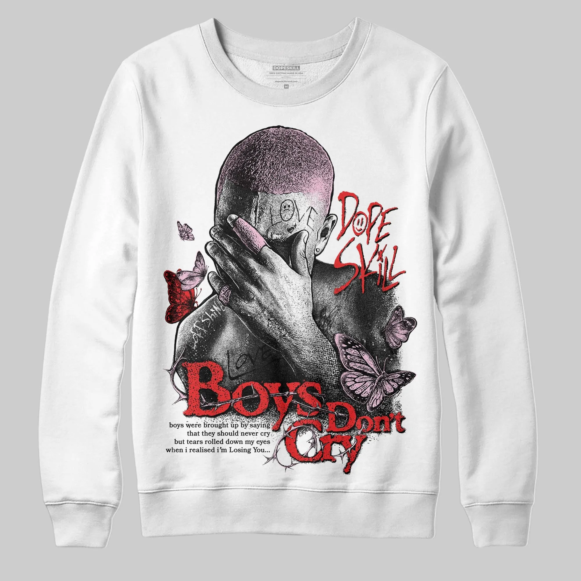 Awake NY x Arctic Pink 5s DopeSkill Sweatshirt Boys Don't Cry Graphic sold by DopeSkill product image thumbnail 2