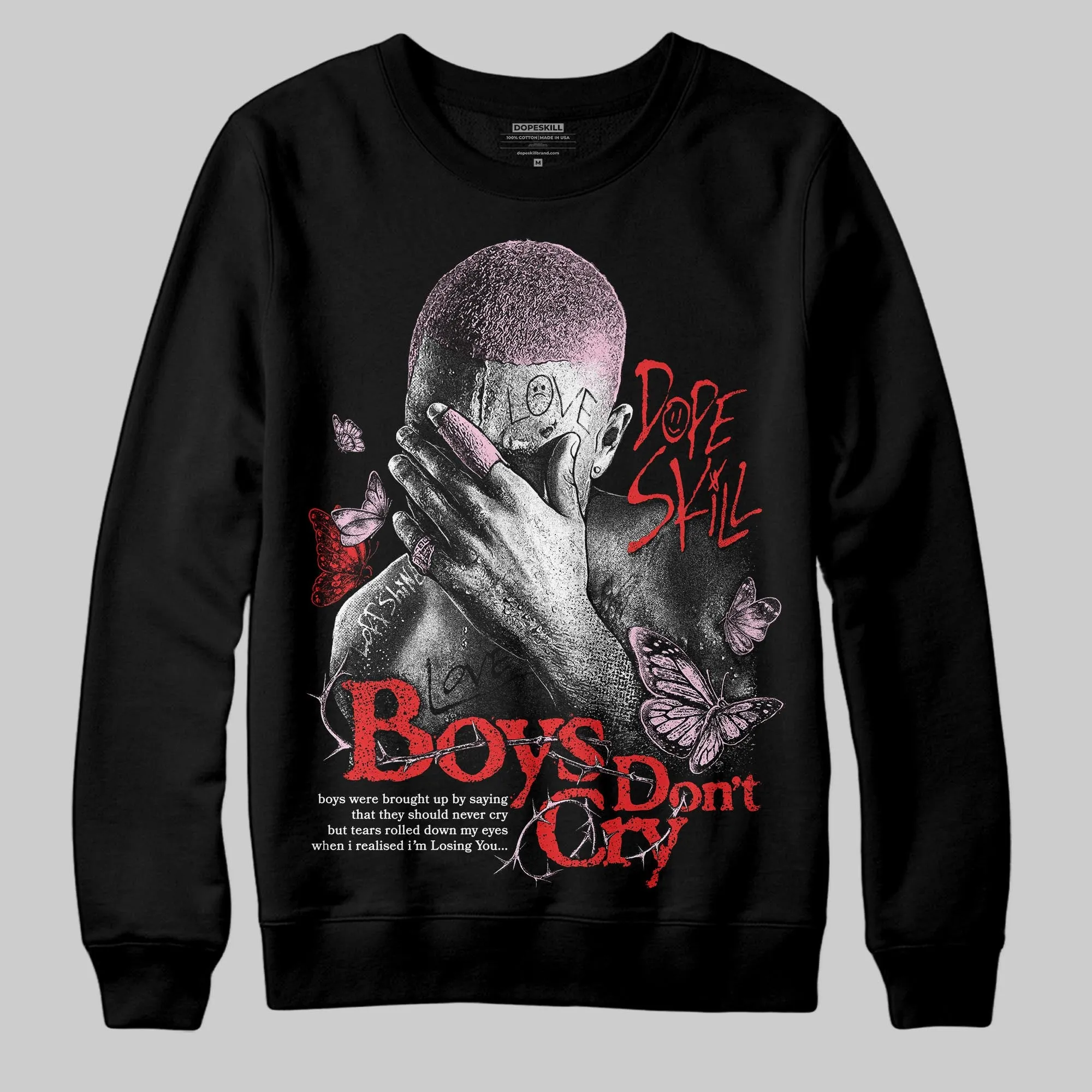 Awake NY x Arctic Pink 5s DopeSkill Sweatshirt Boys Don't Cry Graphic sold by DopeSkill
