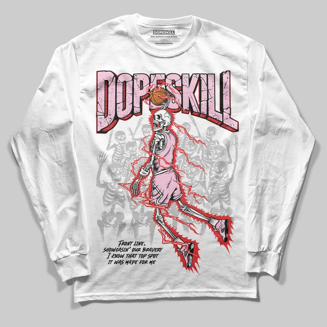 Awake NY x Arctic Pink 5s DopeSkill Long Sleeve T-Shirt Thunder Dunk Graphic sold by DopeSkill product image thumbnail 2