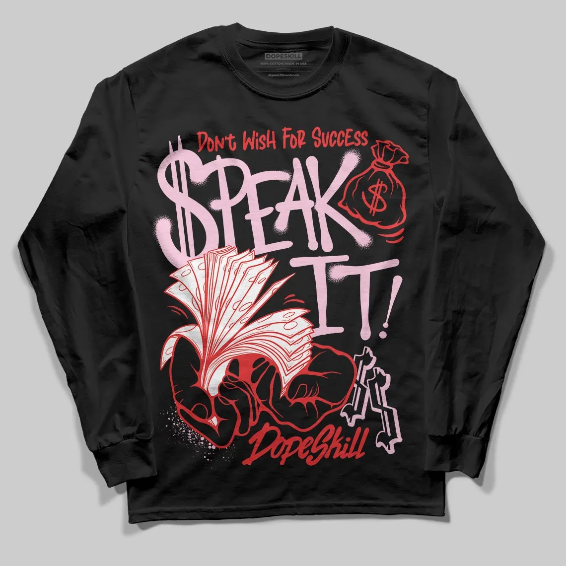 Awake NY x Arctic Pink 5s DopeSkill Long Sleeve T-Shirt Speak It Graphic sold by DopeSkill