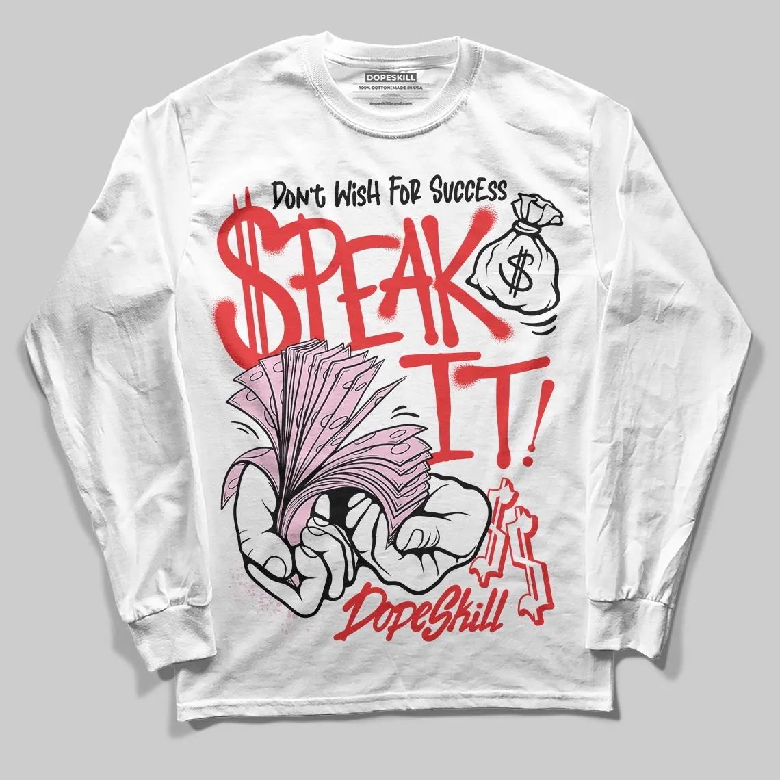 Awake NY x Arctic Pink 5s DopeSkill Long Sleeve T-Shirt Speak It Graphic sold by DopeSkill product image thumbnail 2