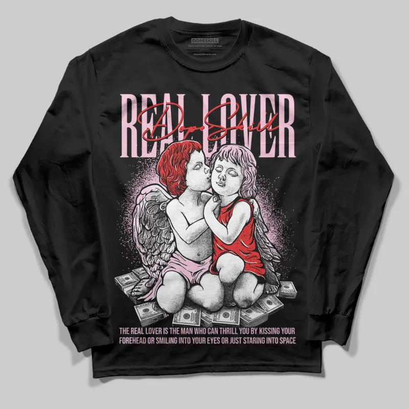 Awake NY x Arctic Pink 5s DopeSkill Long Sleeve T-Shirt Real Lover Graphic sold by DopeSkill