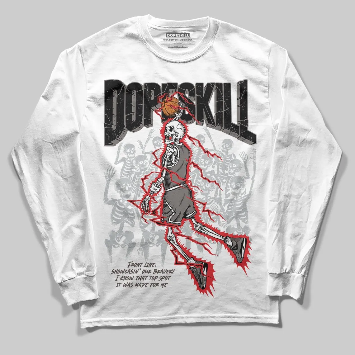 Cave Stone 4s DopeSkill Long Sleeve T-Shirt Thunder Dunk Graphic sold by DopeSkill