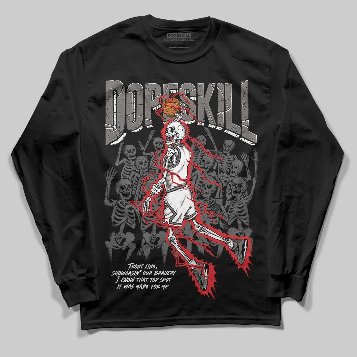 Cave Stone 4s DopeSkill Long Sleeve T-Shirt Thunder Dunk Graphic sold by DopeSkill product image thumbnail 2