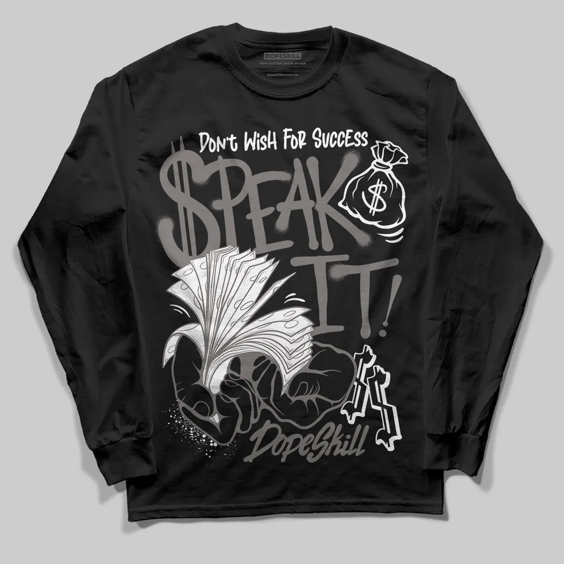 Cave Stone 4s DopeSkill Long Sleeve T-Shirt Speak It Graphic sold by DopeSkill product image thumbnail 2