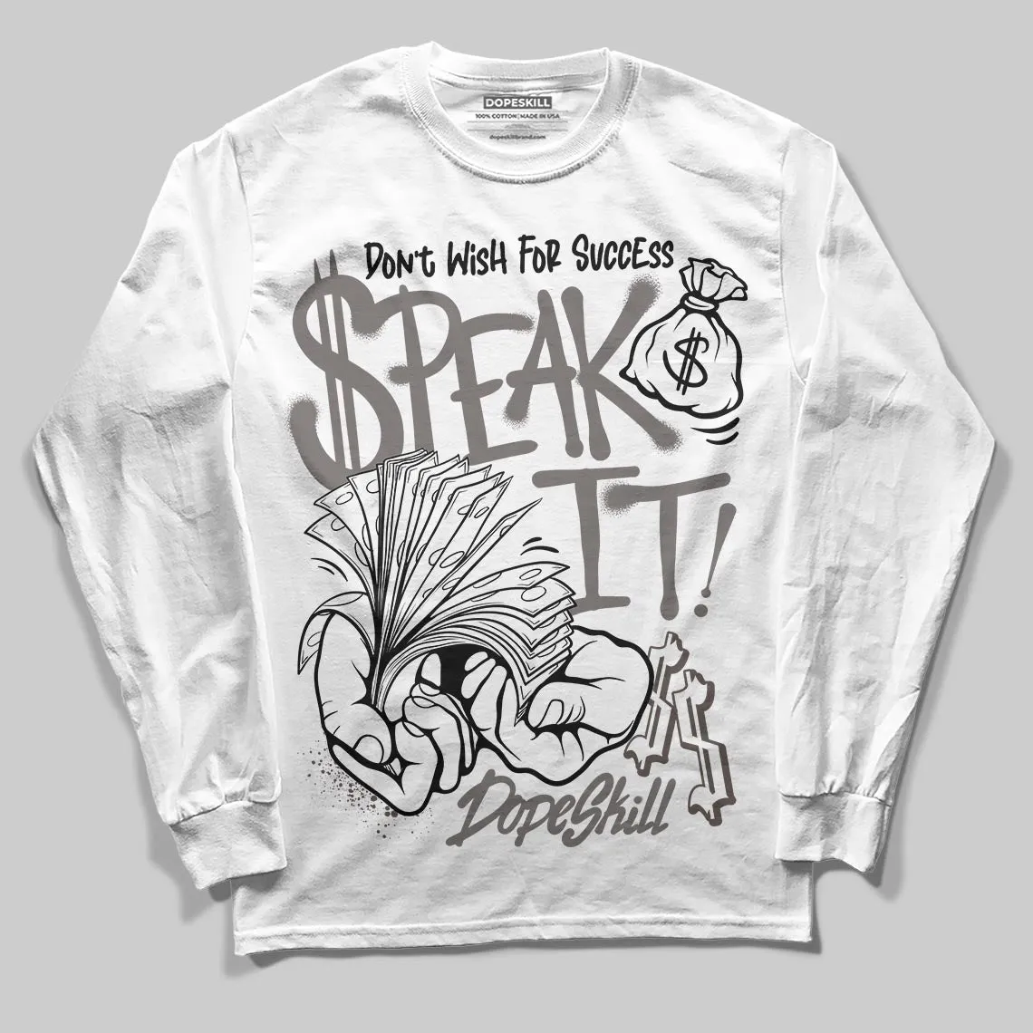 Cave Stone 4s DopeSkill Long Sleeve T-Shirt Speak It Graphic sold by DopeSkill