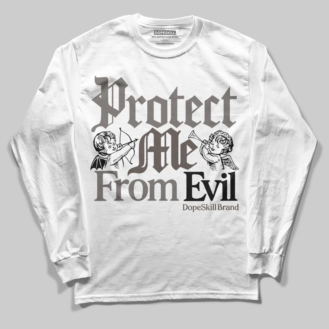 Cave Stone 4s DopeSkill Long Sleeve T-Shirt Protect Me From Evil Graphic sold by DopeSkill