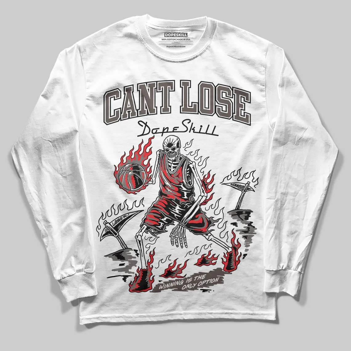 Cave Stone 4s DopeSkill Long Sleeve T-Shirt Cant Lose Graphic sold by DopeSkill