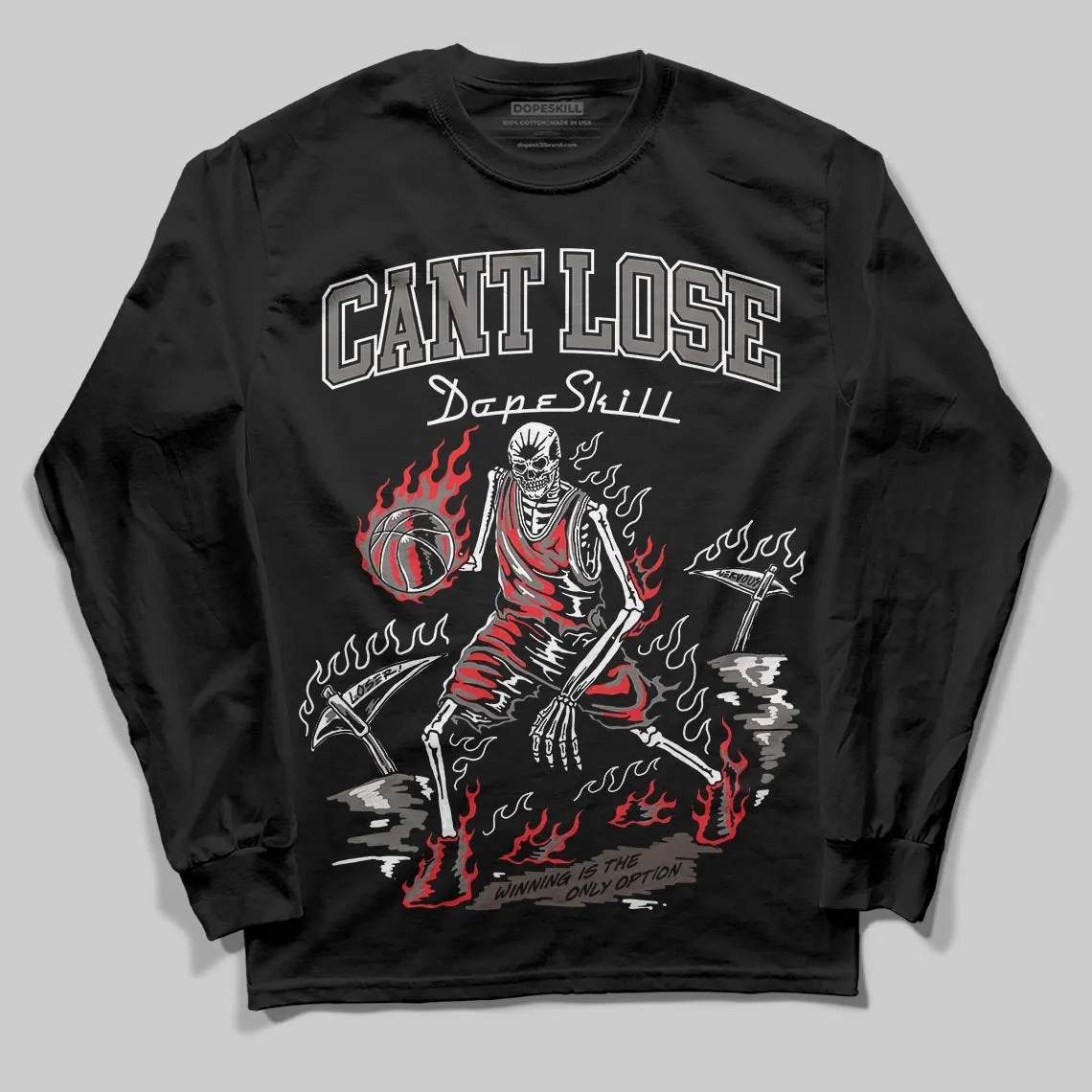 Cave Stone 4s DopeSkill Long Sleeve T-Shirt Cant Lose Graphic sold by DopeSkill product image thumbnail 2