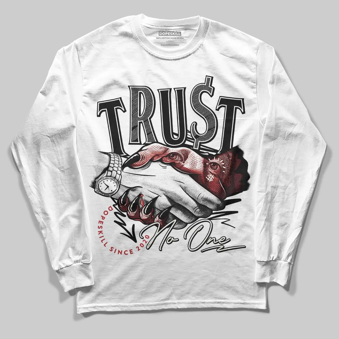 Nigel Sylvester x “Nitro” 1s DopeSkill Long Sleeve T-Shirt Trust No One Graphic sold by DopeSkill