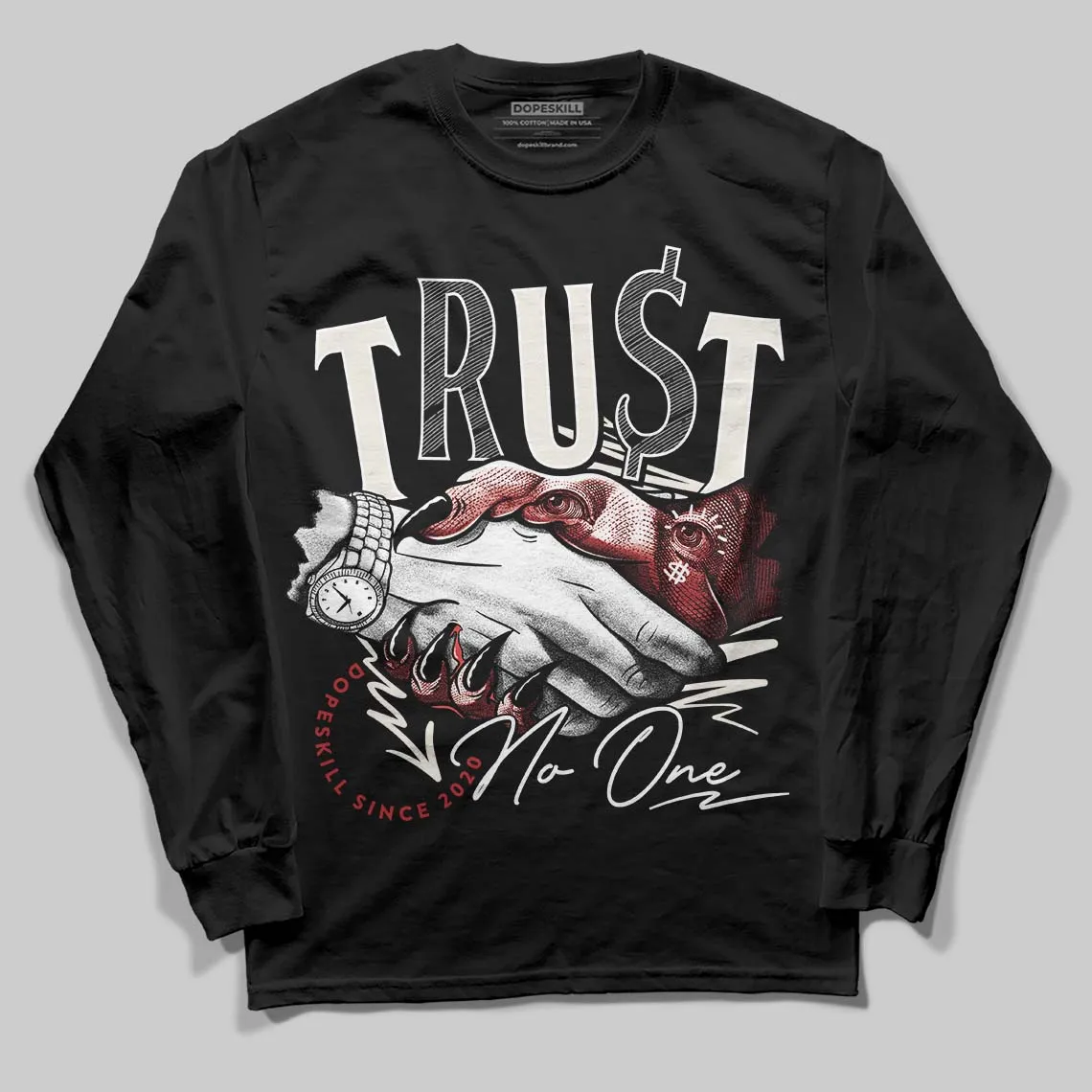 Nigel Sylvester x “Nitro” 1s DopeSkill Long Sleeve T-Shirt Trust No One Graphic sold by DopeSkill product image thumbnail 2