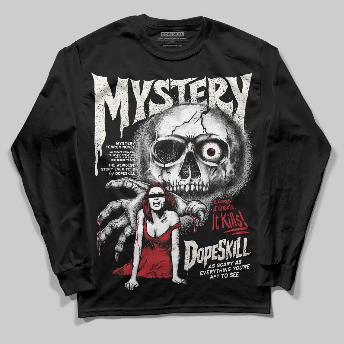 Nigel Sylvester x “Nitro” 1s DopeSkill Long Sleeve T-Shirt Mystery Ghostly Grasp Graphic sold by DopeSkill product image thumbnail 2