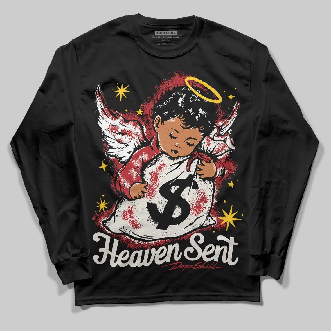 Nigel Sylvester x “Nitro” 1s DopeSkill Long Sleeve T-Shirt Heaven Sent Graphic sold by DopeSkill product image thumbnail 2