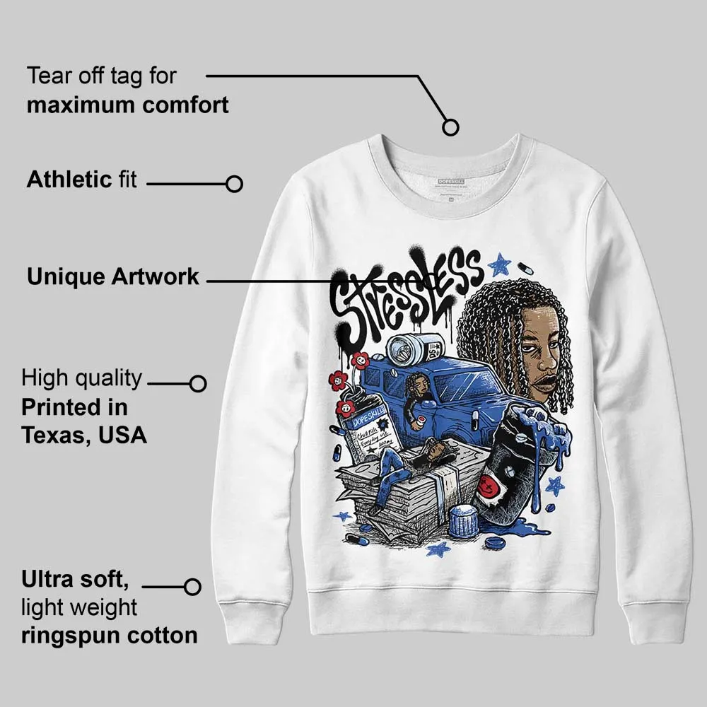 Awake NY x Racer Blue 5s DopeSkill Sweatshirt Stressless Graphic sold by DopeSkill product image thumbnail 3